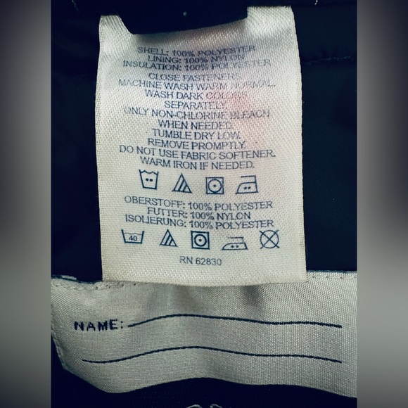 Lands’ End Youth Insulated Snow Pants, Size 16, Brown with White Pinstripes - Picture 8 of 16